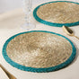 Round Sabai Trivet Turquoise