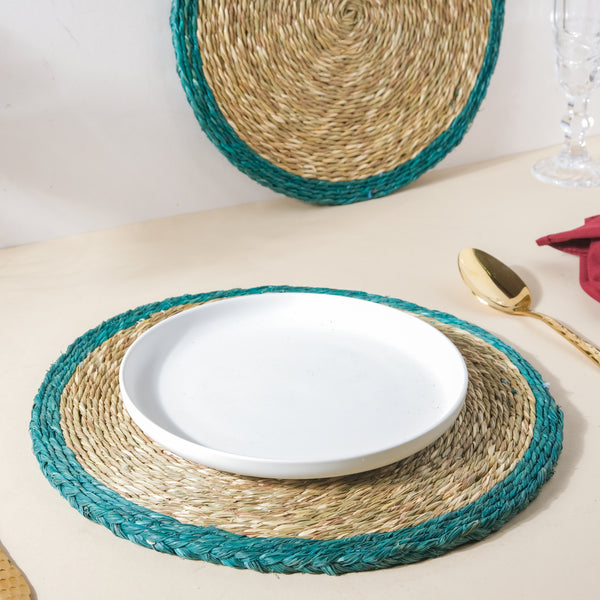 Round Sabai Trivet Turquoise