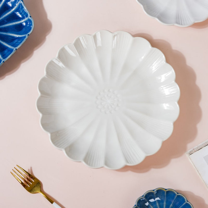 Ocean Blue and White 28 Piece Dinner Set For 6