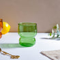 Transparent Borosilicate Glass Tumbler Green