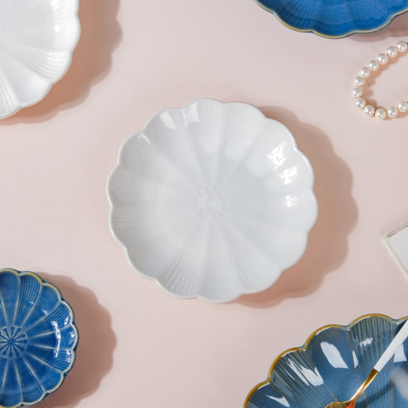 Ocean Blue and White 28 Piece Dinner Set For 6