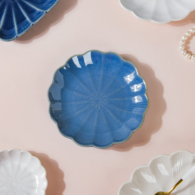 Ocean Blue and White 28 Piece Dinner Set For 6