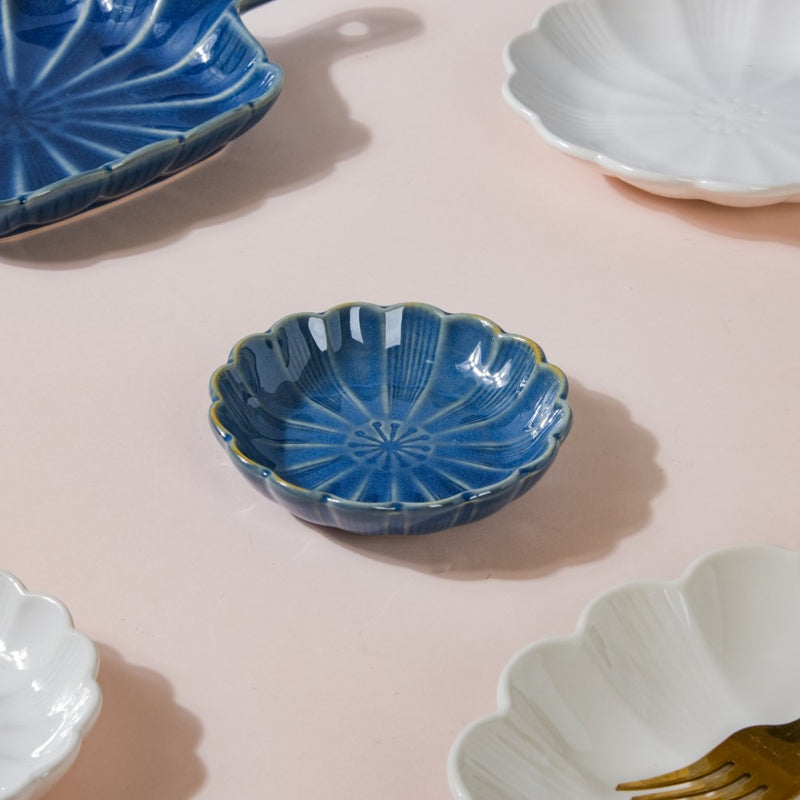 Ocean Blue and White 28 Piece Dinner Set For 6