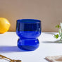 Transparent Borosilicate Glass Tumbler Blue