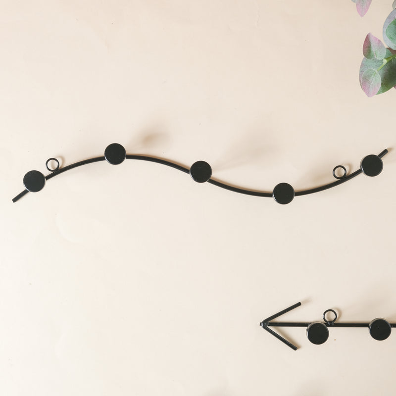 Clothes Hook - Black - Wall hook/wall hanger for wall decoration & wall design | Home & room decoration ideas