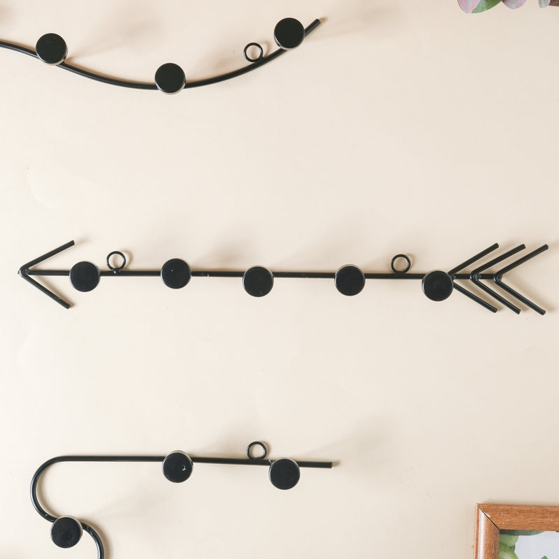 Clothes Hook - Black - Wall hook/wall hanger for wall decoration & wall design | Home & room decoration ideas