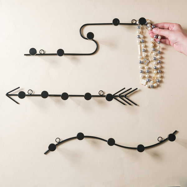 Clothes Hook - Black - Wall hook/wall hanger for wall decoration & wall design | Home & room decoration ideas