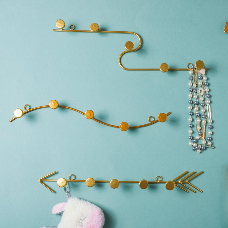 Clothes Hook - Gold - Wall hook/wall hanger for wall decoration & wall design | Home & room decoration ideas