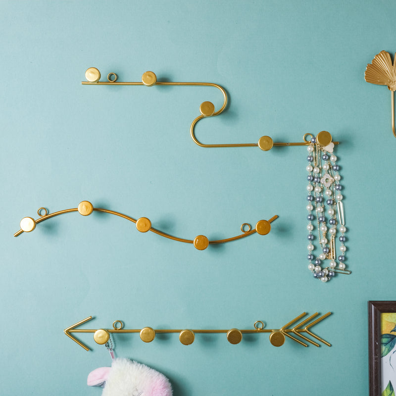 Clothes Hook - Gold - Wall hook/wall hanger for wall decoration & wall design | Home & room decoration ideas