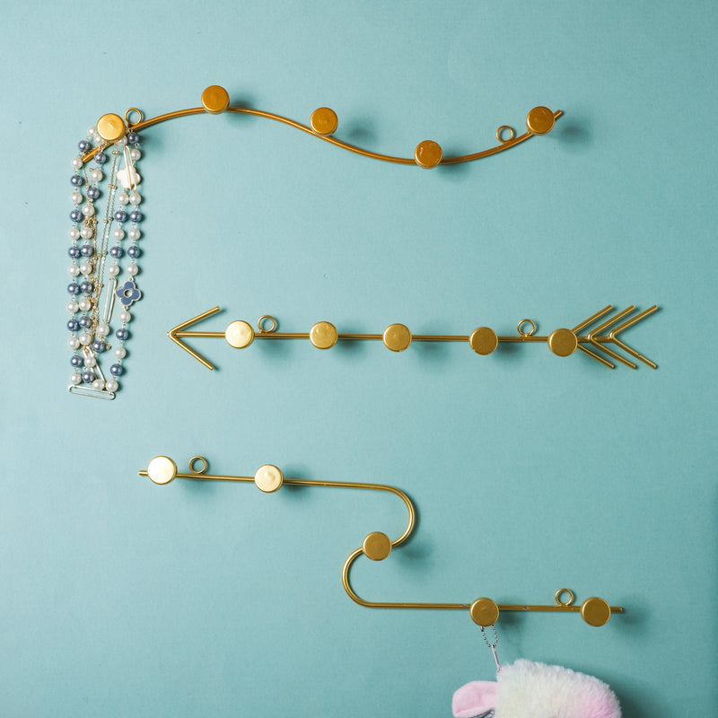 Clothes Hook - Gold - Wall hook/wall hanger for wall decoration & wall design | Home & room decoration ideas