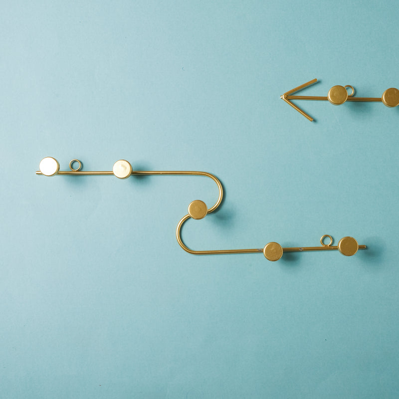 Clothes Hook - Gold - Wall hook/wall hanger for wall decoration & wall design | Home & room decoration ideas