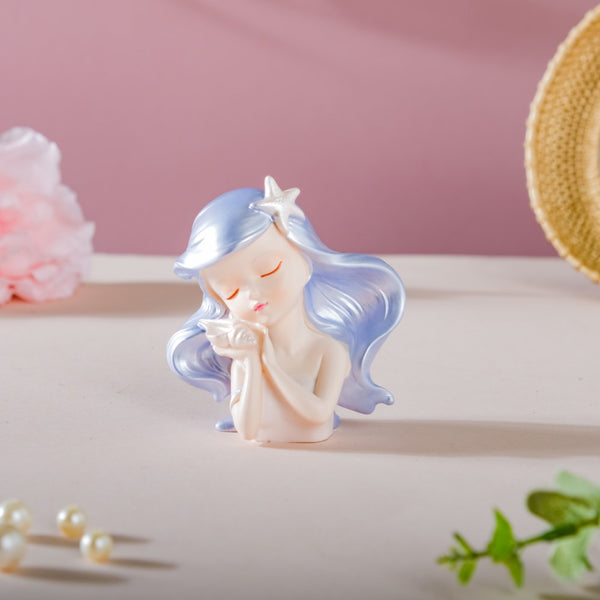 Oceanic Life Pearly Mermaid Decor Showpiece - Showpiece | Home decor item | Room decoration item