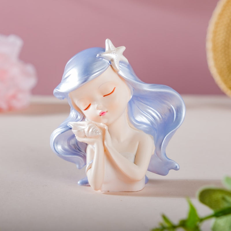 Oceanic Life Pearly Mermaid Decor Showpiece - Showpiece | Home decor item | Room decoration item