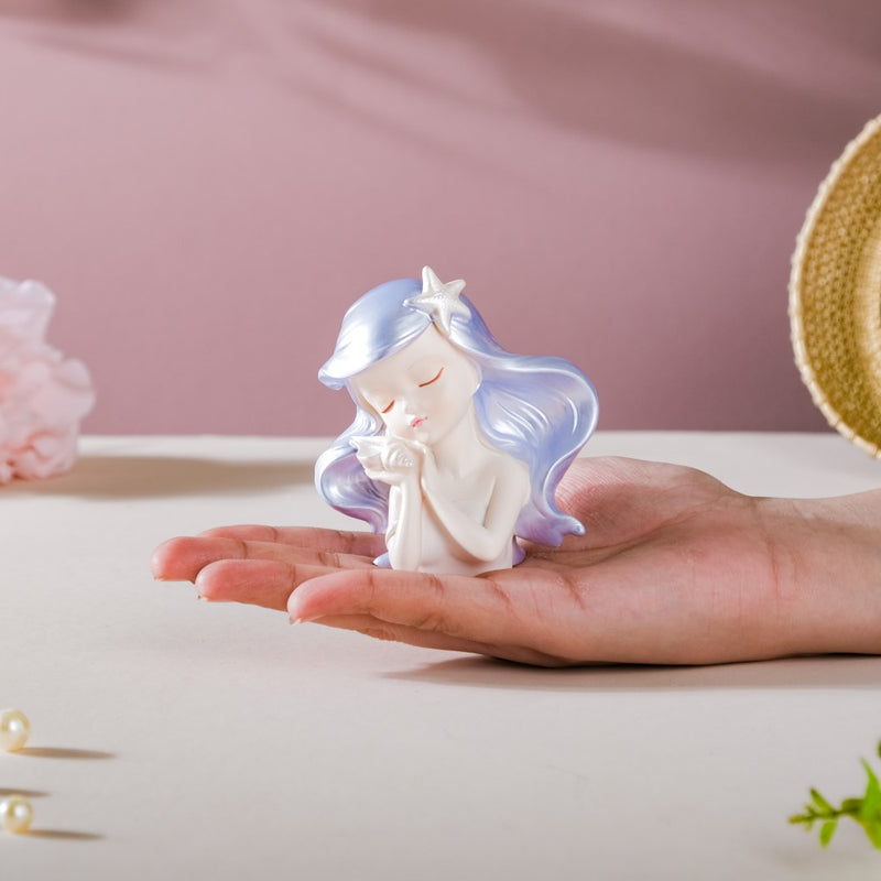Oceanic Life Pearly Mermaid Decor Showpiece - Showpiece | Home decor item | Room decoration item