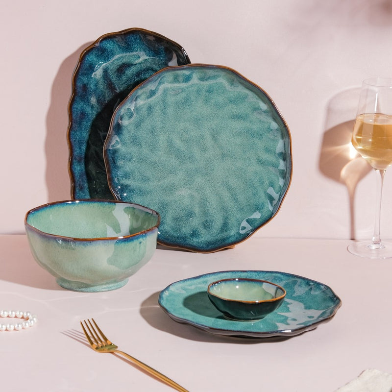 Emerald 21 Piece Dinner Set For 6