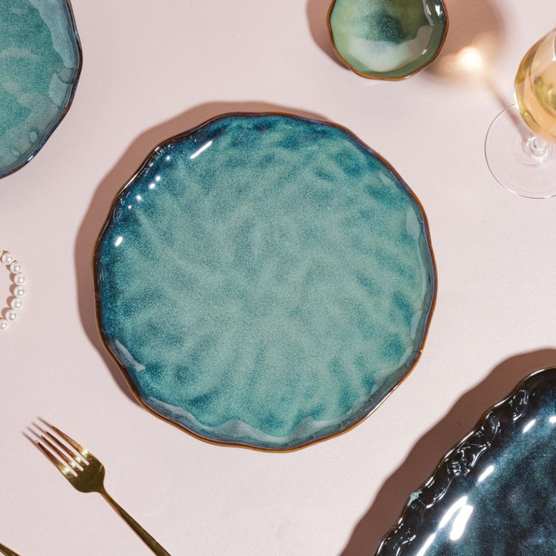 Emerald 21 Piece Dinner Set For 6