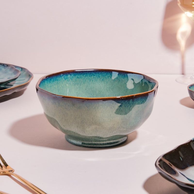 Emerald 21 Piece Dinner Set For 6