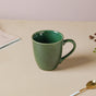 Forest Green Gloss Stoneware Coffee Mug 300 ml- Mug for coffee, tea mug, cappuccino mug | Cups and Mugs for Coffee Table & Home Decor