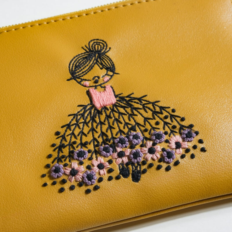 Blushing Ballerina Coin Purse Yellow
