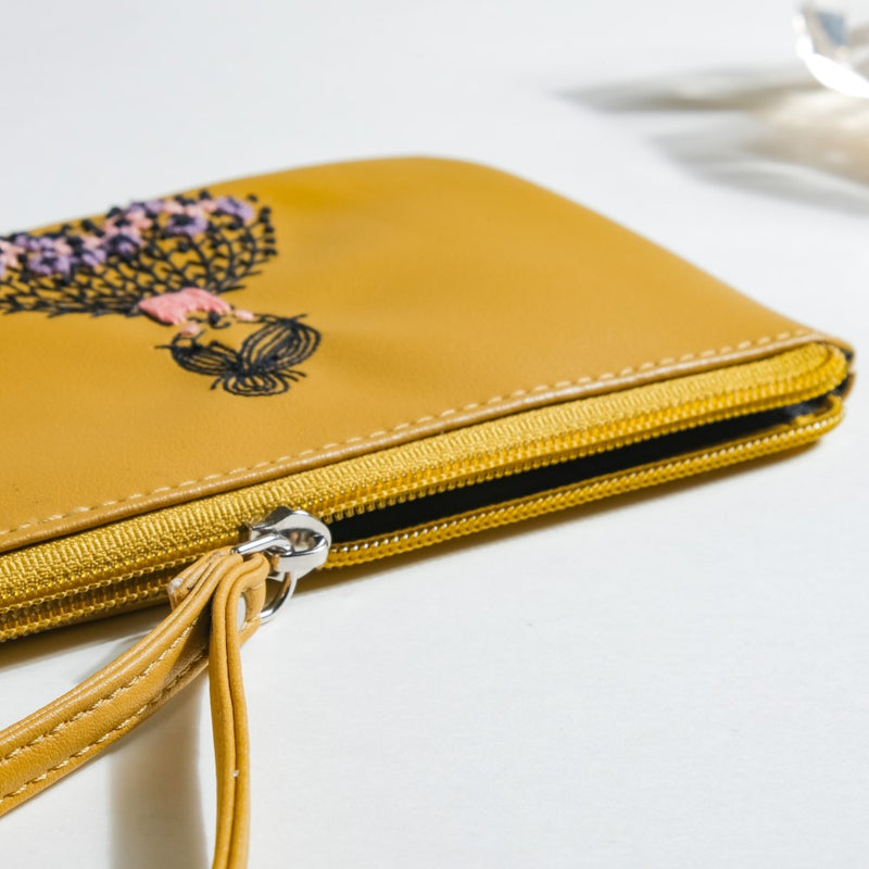 Blushing Ballerina Coin Purse Yellow