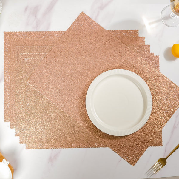Mesh Table Mats Bronze Set Of 6 17x11 Inch Online - Premium Table Mat ...