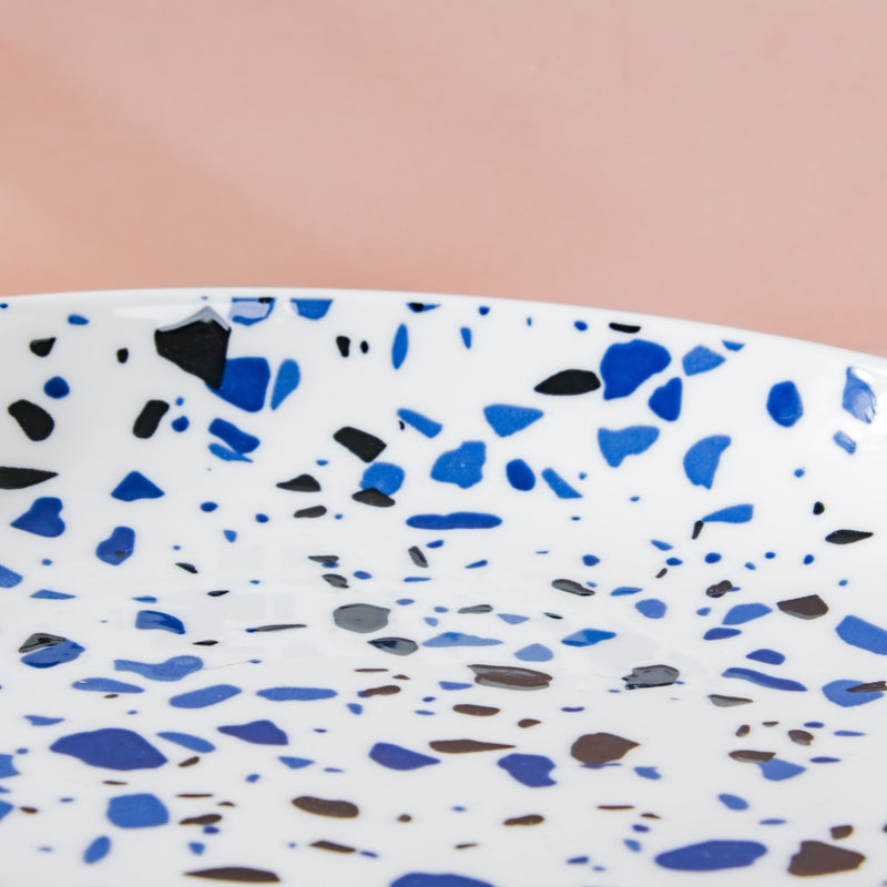 Mosaic Plate Blue Set of 2 8.5 Inch - Serving plate, snack plate, dessert plate | Plates for dining & home decor