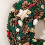 Merry Christmas Wreath Of Pinecones And Berries 13 Inch - Christmas wreath for wall decor &home decor | Festive & home decoration ideas