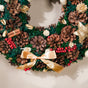 Merry Christmas Wreath Of Pinecones And Berries 13 Inch - Christmas wreath for wall decor &home decor | Festive & home decoration ideas