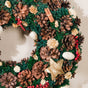 Merry Christmas Wreath Of Pinecones And Berries 13 Inch - Christmas wreath for wall decor &home decor | Festive & home decoration ideas