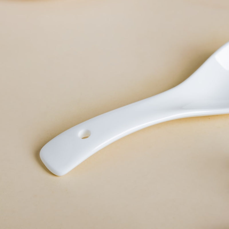 Serena Ceramic Soup Spoon White