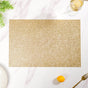 Mesh Table Mat Gold Set Of 6 17.5x11.5 Inch