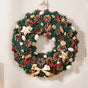 Merry Christmas Wreath Of Pinecones And Berries 13 Inch - Christmas wreath for wall decor &home decor | Festive & home decoration ideas