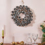 Christmas Wreath Of Snowy Pinecones 11 Inch - Christmas wreath for wall decor &home decor | Festive & home decoration ideas