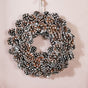 Christmas Wreath Of Snowy Pinecones 11 Inch - Christmas wreath for wall decor &home decor | Festive & home decoration ideas