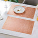 Mesh Table Mats Bronze Set Of 6 17.5x11.5 Inch