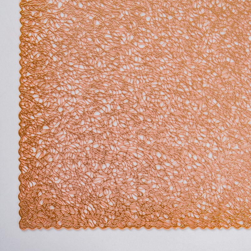 Mesh Table Mats Bronze Set Of 6 17.5x11.5 Inch