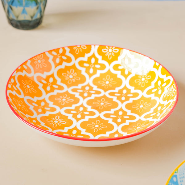Mandala Pasta Plate - Serving plate, pasta plate, lunch plate, deep plate | Plates for dining table & home decor