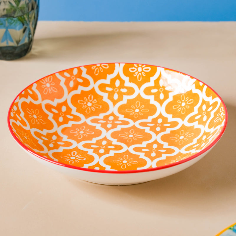 Mandala Pasta Plate - Serving plate, pasta plate, lunch plate, deep plate | Plates for dining table & home decor