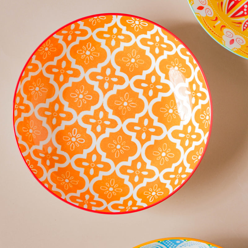 Mandala Pasta Plate - Serving plate, pasta plate, lunch plate, deep plate | Plates for dining table & home decor