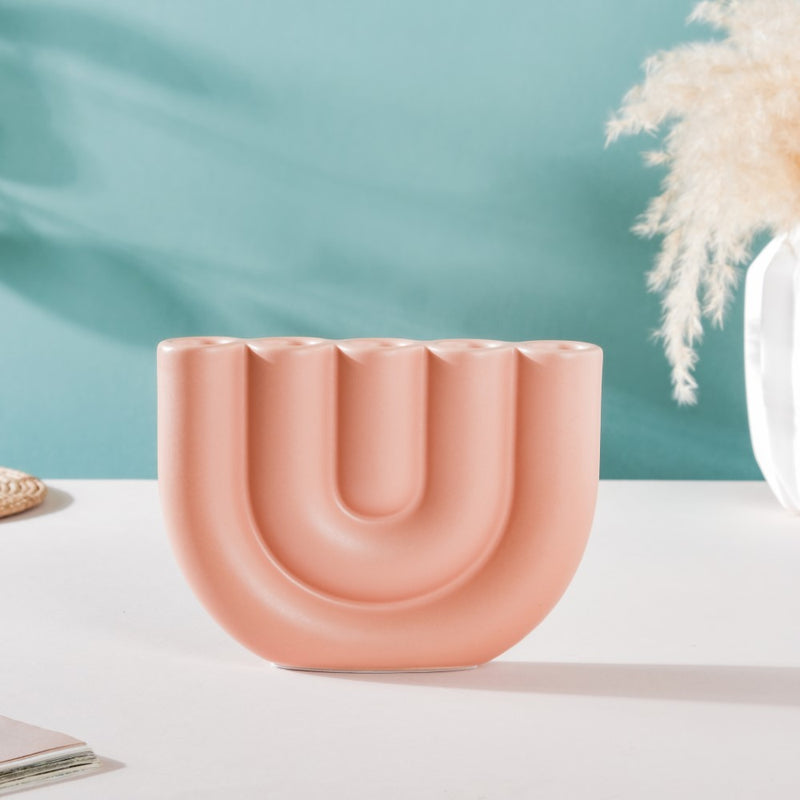 Modern Tube Candle Holder 5 Arms Peach - Candle stand | Room decor ideas