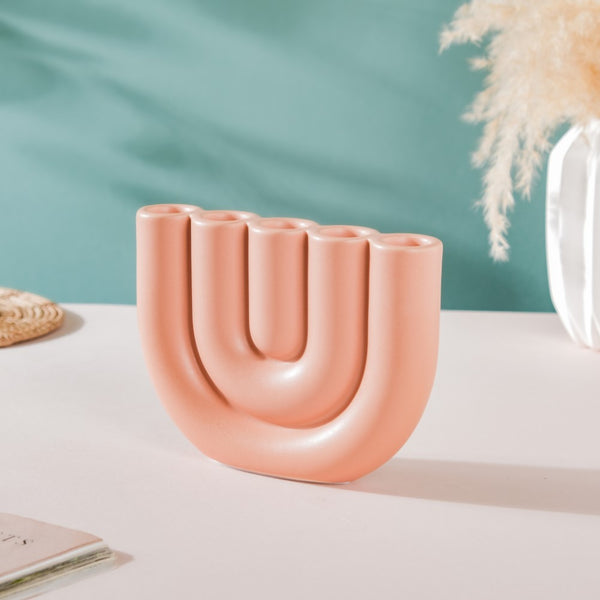 Modern Tube Candle Holder 5 Arms Peach - Candle stand | Room decor ideas