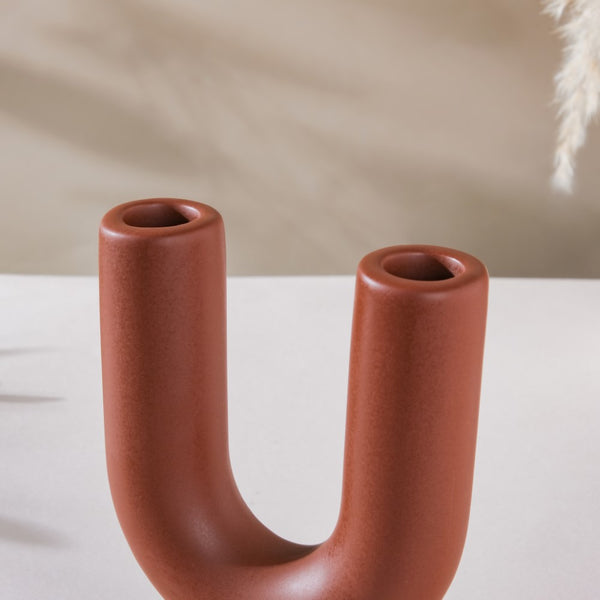 Ultra Mod Ceramic Candle Holder 2 Arm - Candle stand | Room decoration items