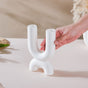 Ultra Mod Matte Ceramic 2 Arm Candle Holder - Candle stand | Room decoration items