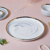 Grey Marble 26 Piece Dinner Set For 6