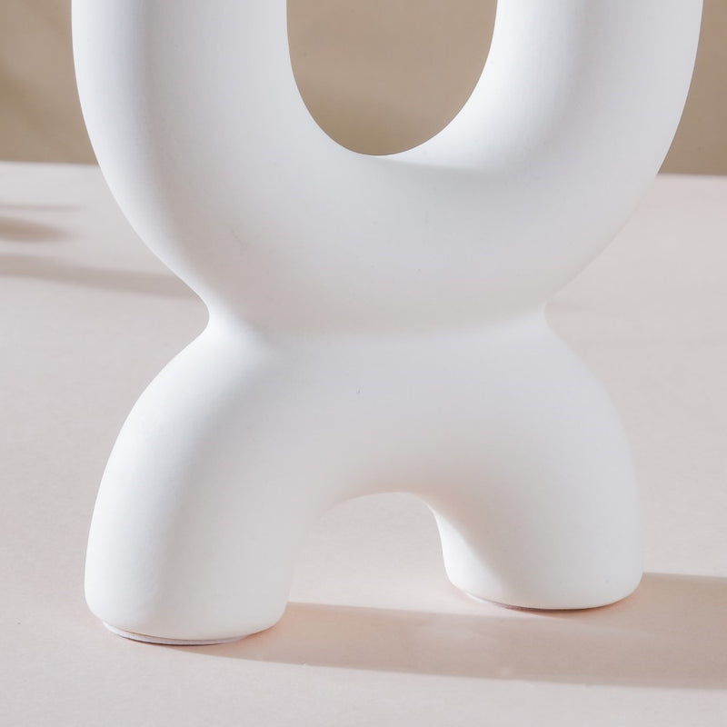 Ultra Mod Matte Ceramic 2 Arm Candle Holder - Candle stand | Room decoration items