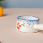 Floral Ceramic Creamer With Handle Blue Small - Dip bowls, mini bowls, ceramic dip bowls, small ceramic bowls