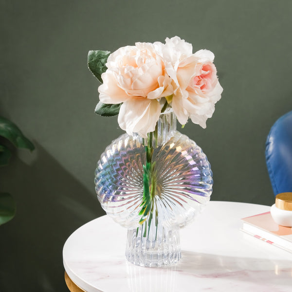 Shimmer Spiral Glass Vase Small