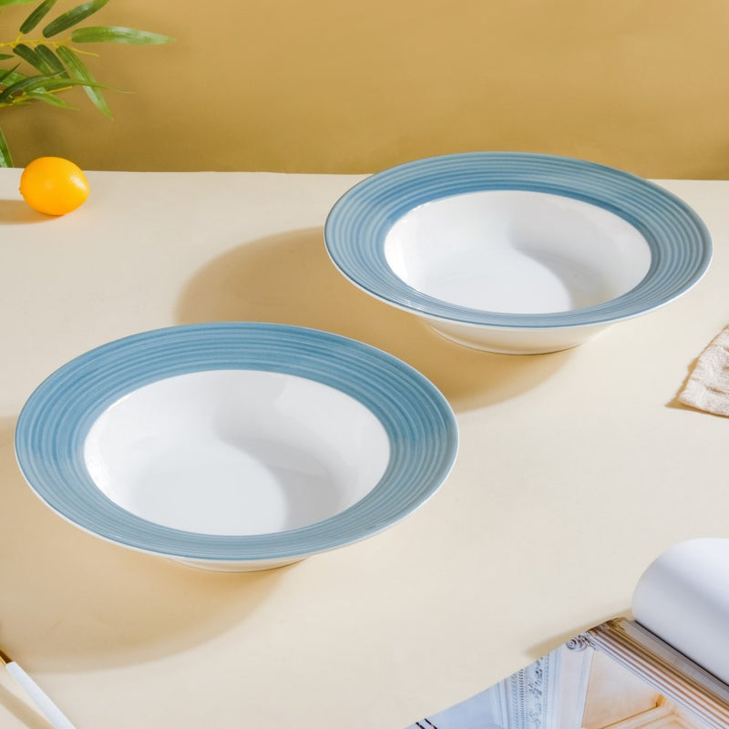 Pasta Plate Set of 2 - Serving plate, pasta plate, lunch plate, deep plate | Plates for dining table & home decor