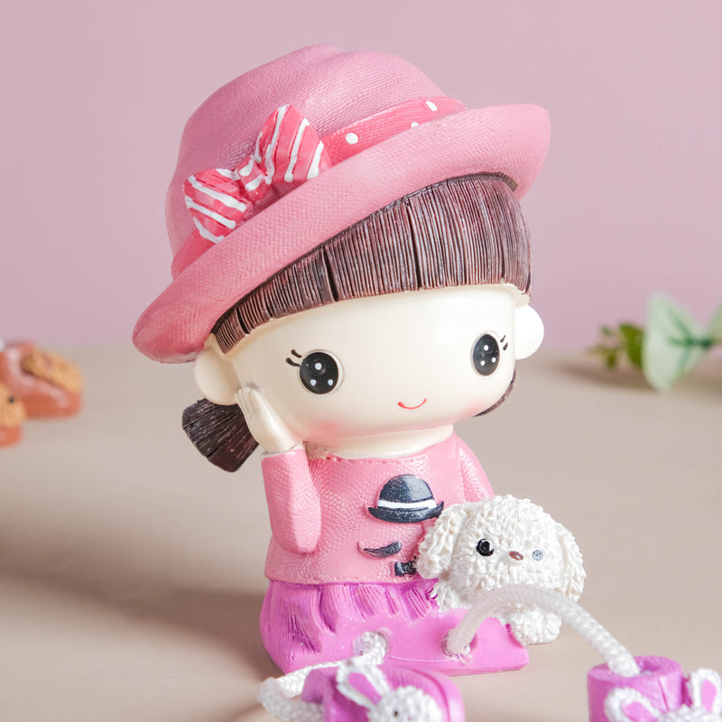 Cowgirl Resin Showpiece With Hanging Legs - Showpiece | Home decor item | Room decoration item