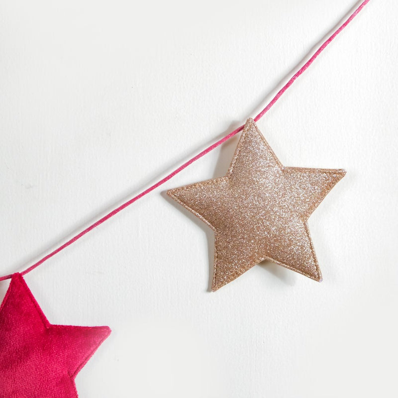 Star Bunting For Christmas 98 Inch - Bunting for wall decoration | Living room decoration items, party decor